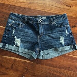 Vanilla star denim shorts